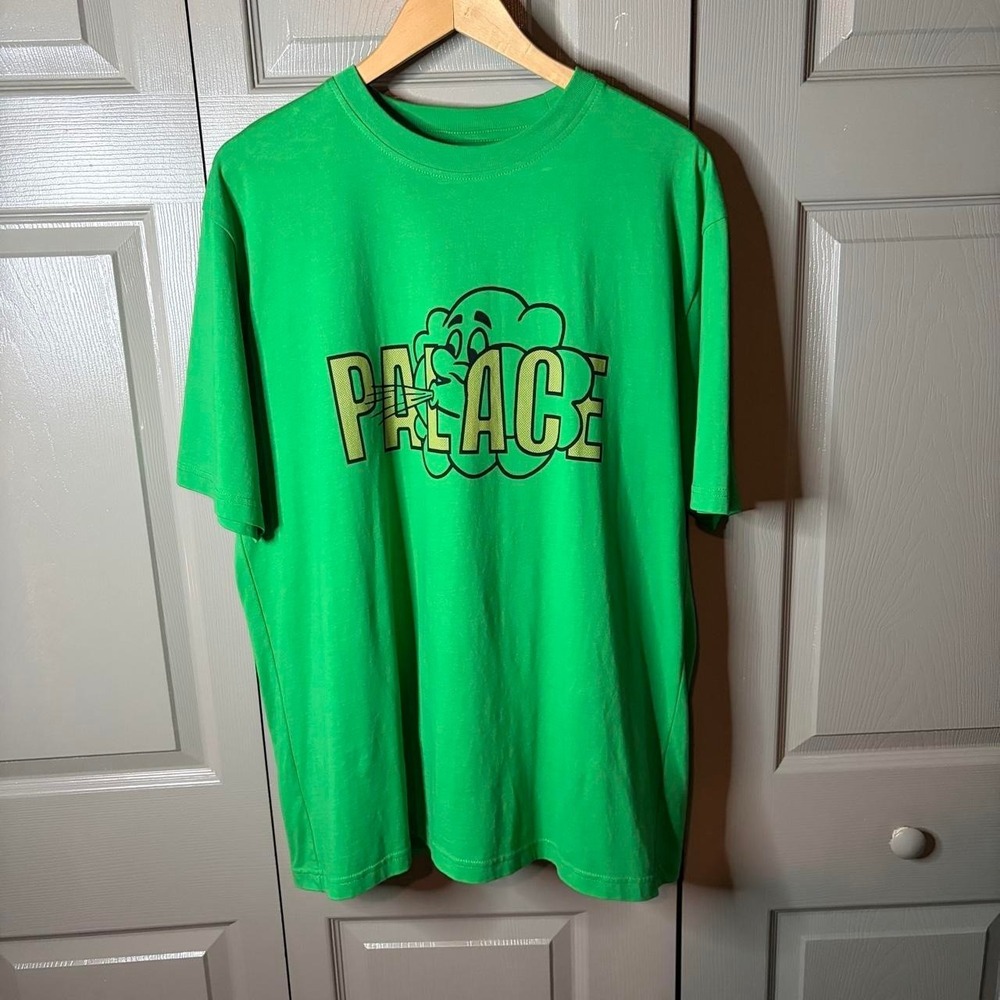 Palace Skateboards Waterfall Graphic T-Shirt Green Mens XL Skater Streetwear